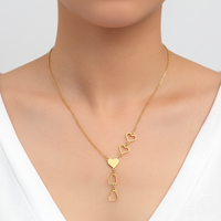 Halskette Mit Herzdesign - GlamHeart