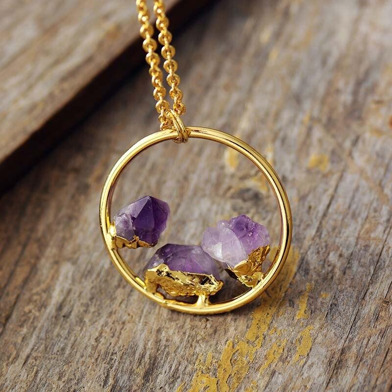 Handgefertigte Amethystkette - ElysiumNecklace