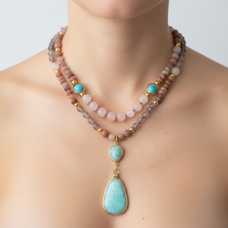 Handgefertigte Mala-Kette - SoulNecklace