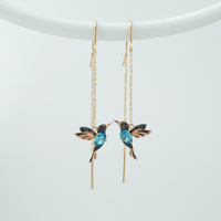 Handgefertigte Ohrringe - HummingbirdGleam