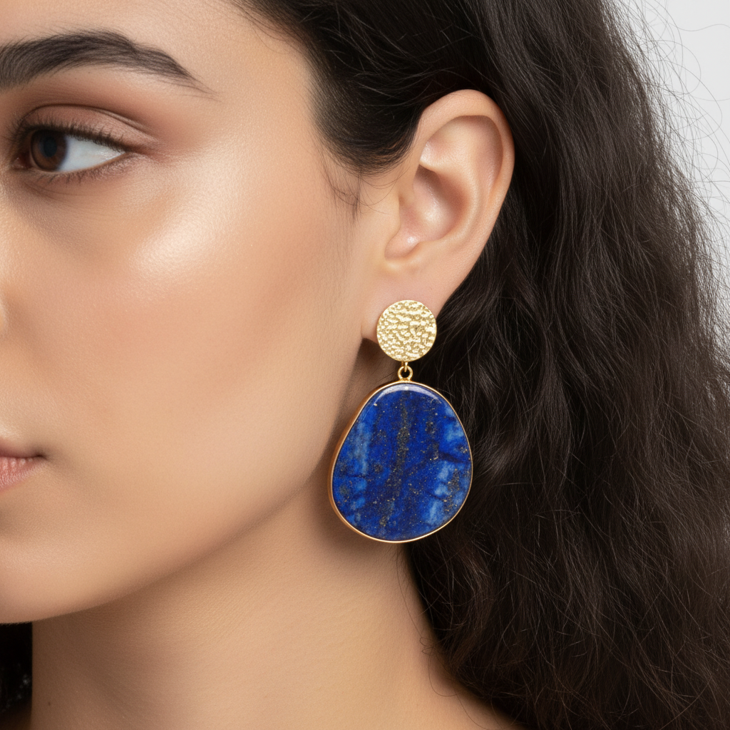 Handgefertigte Ohrringe - LapisGlow