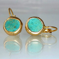 Handgefertigte Ohrringe - TurquoiseGold