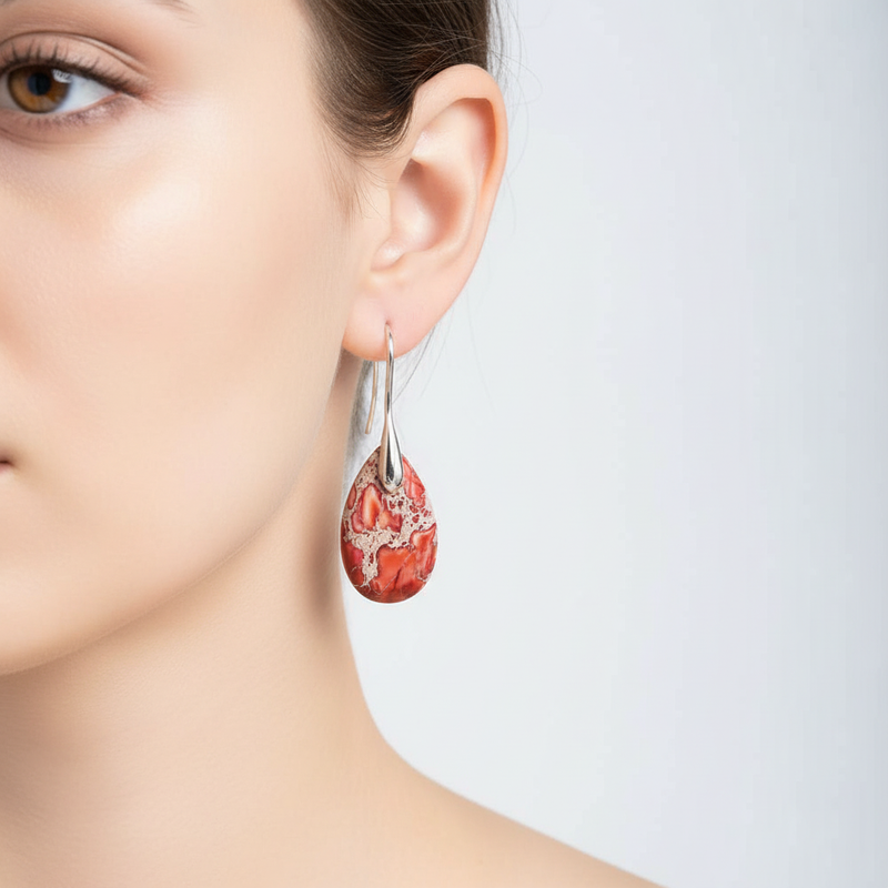 Handgefertigte Teardrop-Ohrringe - HarmonyEarring