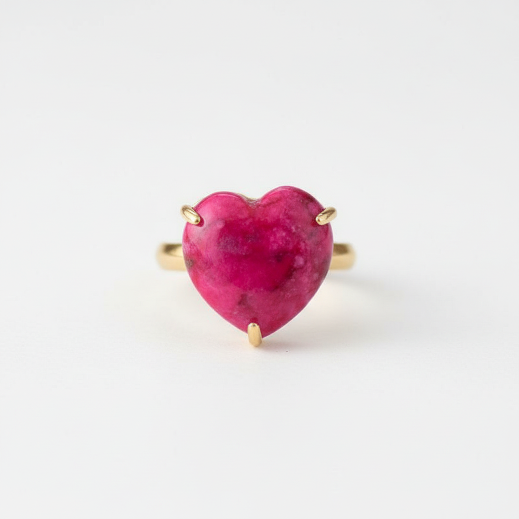 Handgefertigter Ring - HeartGemRing
