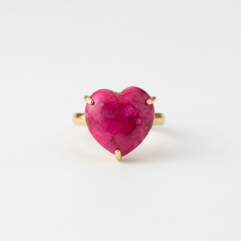 Handgefertigter Ring - HeartGemRing
