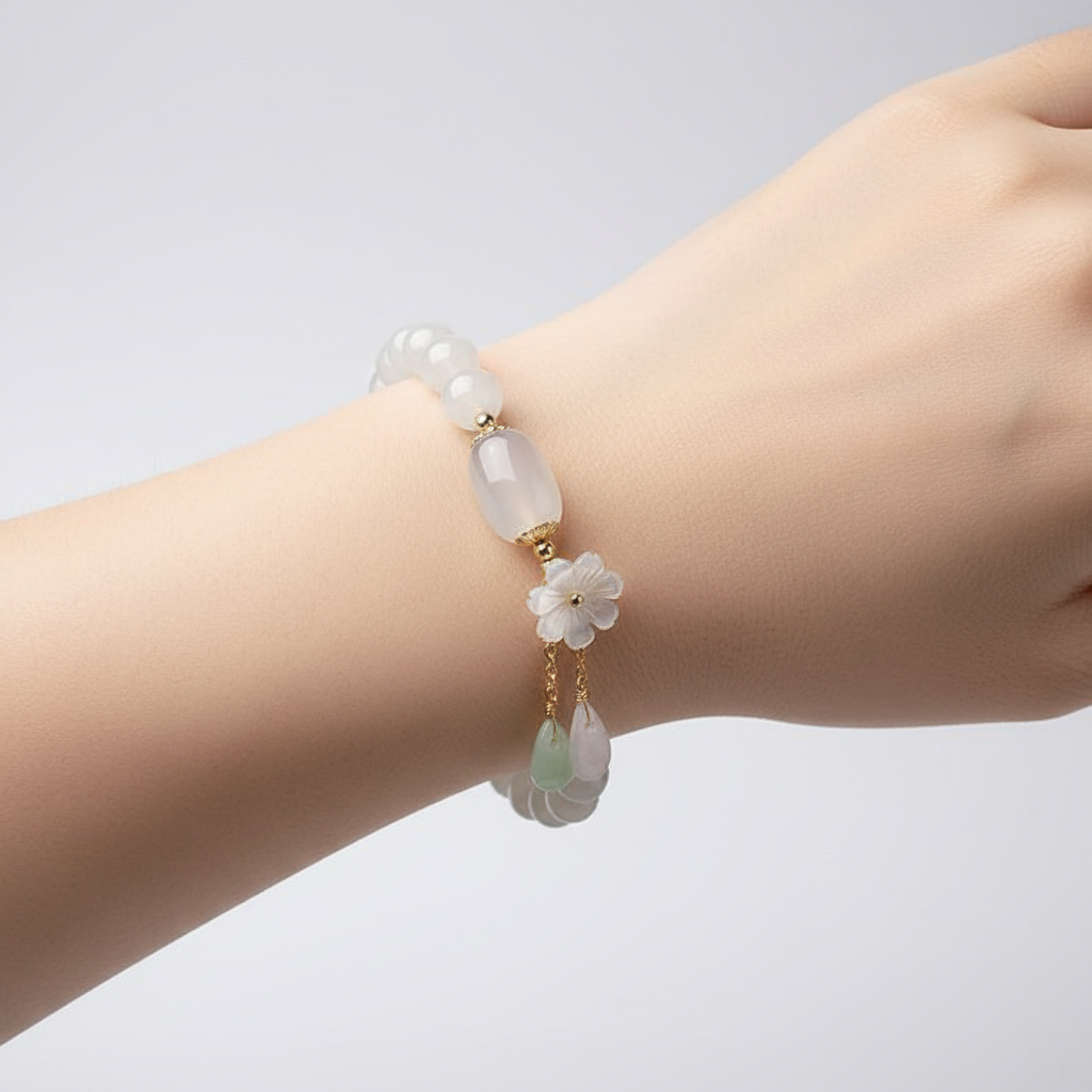 Handgefertigtes Armband - JadeGlow