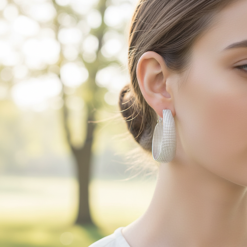 Hängende Ohrringe Aus Silber - SilverShine