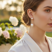 Hängende Perlenohrringe - PearlGlimmer