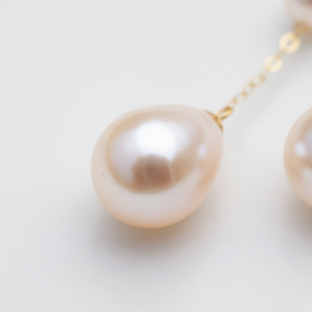 Hängende Perlenohrringe - PearlGlimmer