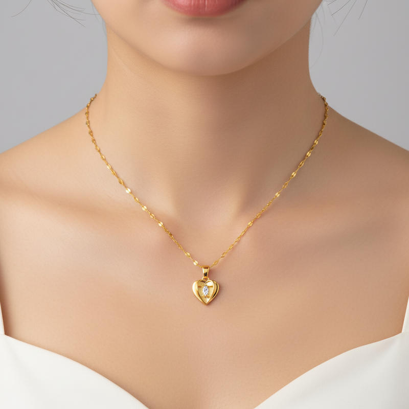 Herzanhänger Aus Edelstahl - AffectionPiece