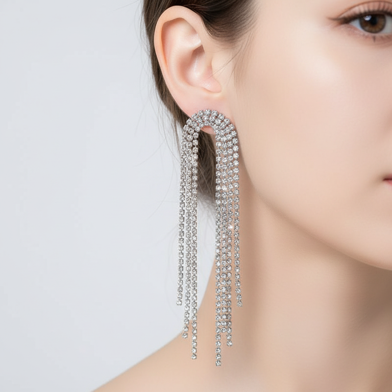 Herzförmige Tropfenohrringe - HeartSpark