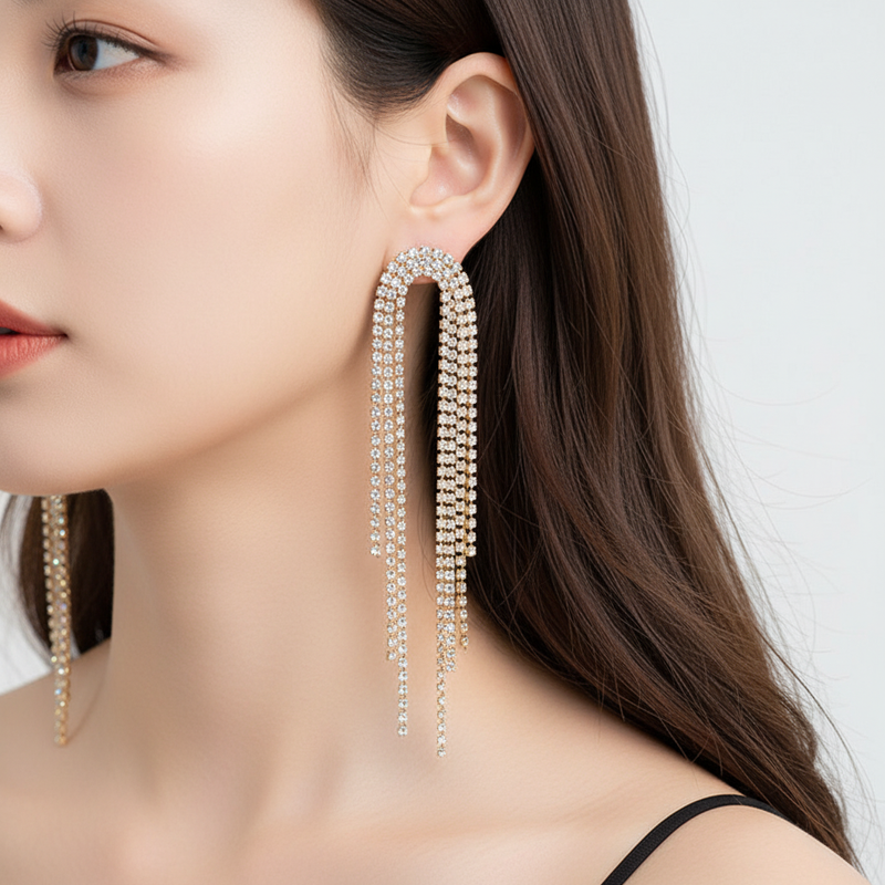 Herzförmige Tropfenohrringe - HeartSpark