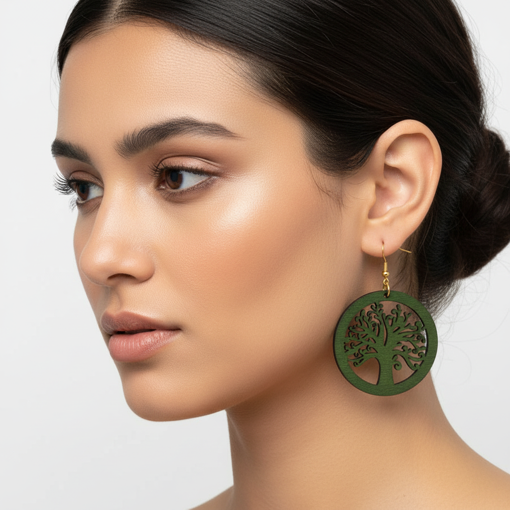 Hollow Wooden Earrings - WoodVibe