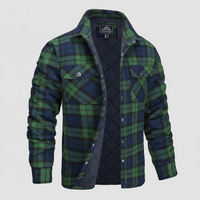 Kariertes Flanell Jacke Für Herren - Karl