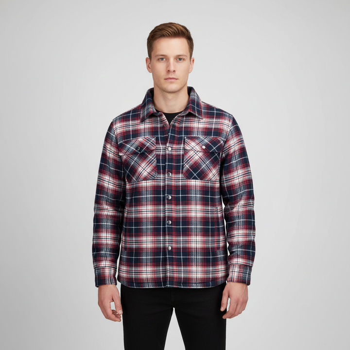 Kariertes Flanell Jacke Für Herren - Karl