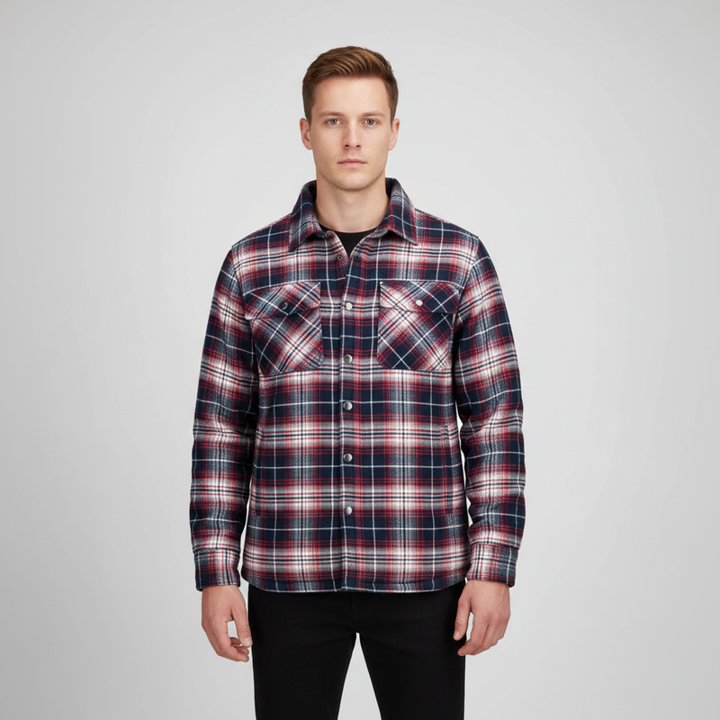 Kariertes Flanell Jacke Für Herren - Karl