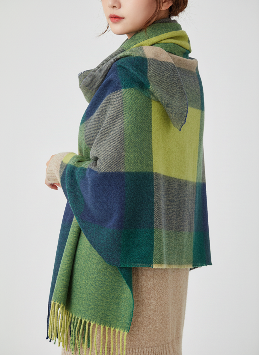 Kaschmirschal Mit Rautenmuster - CashmereDream