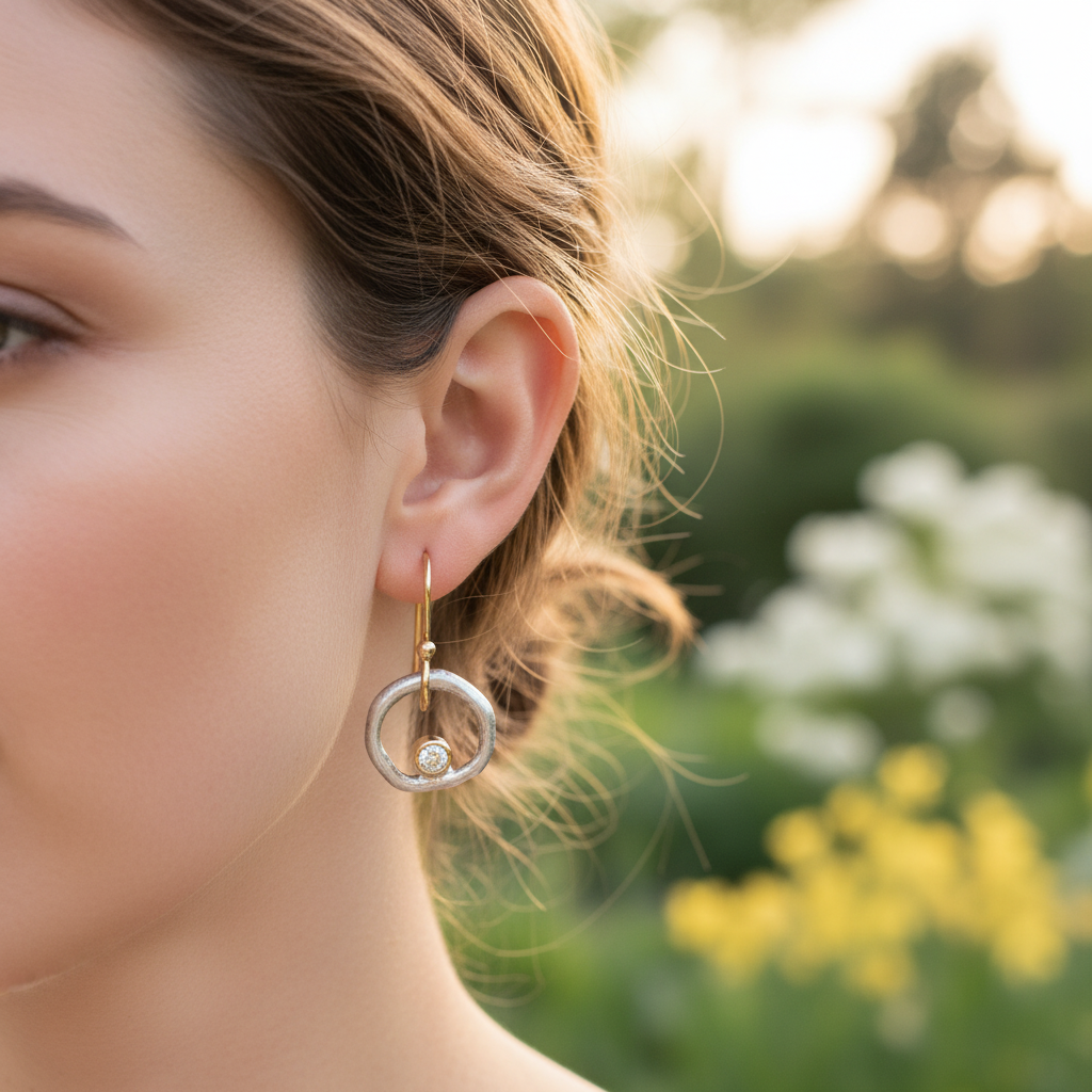 Kreisförmige Ohrringe - VintageGrace