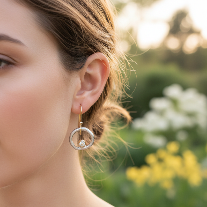 Kreisförmige Ohrringe - VintageGrace