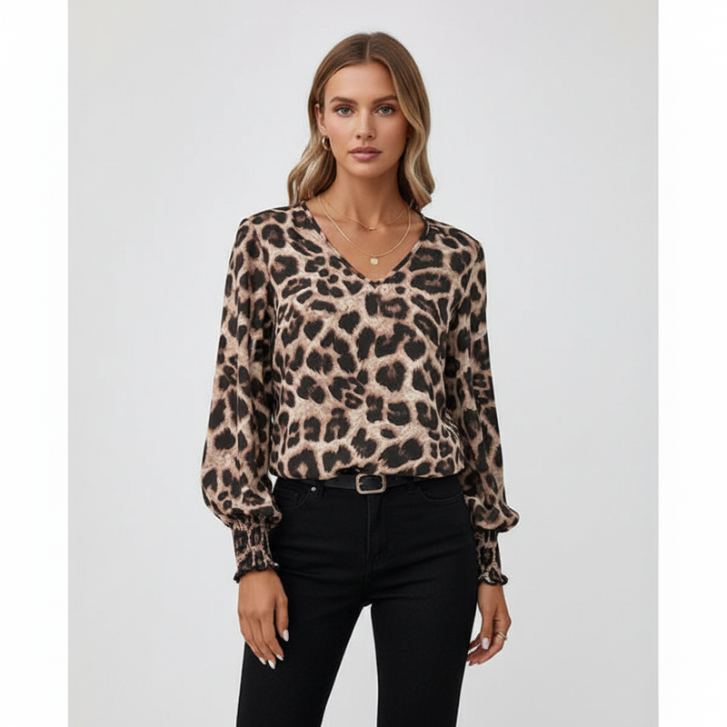 Langärmelige Damesbluse -  Sabine