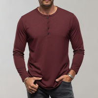 Langärmliges Henley Shirt - Theo
