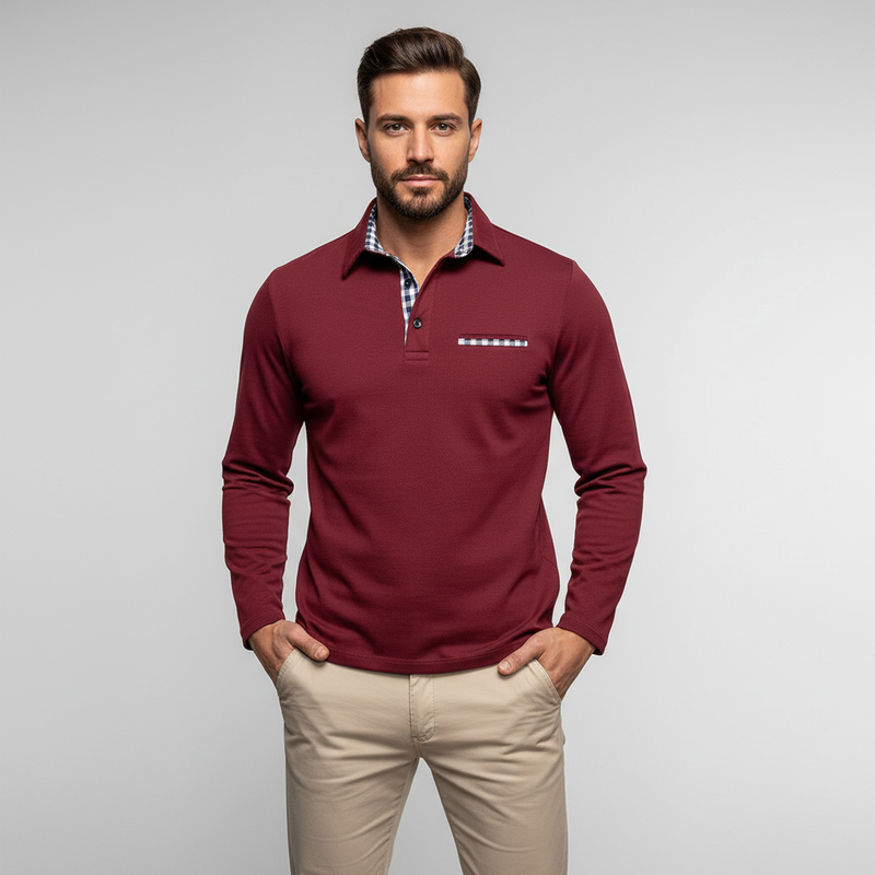 Langärmliges Poloshirt - Walter