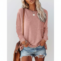 Langarmshirt Mit Rundhalsausschnitt -  Simone