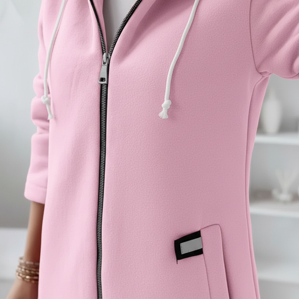 Lange Weste Mit Kapuze -  Emma