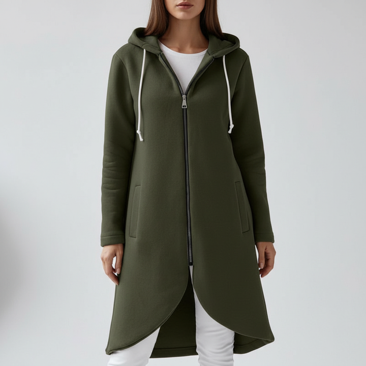 Lange Weste Mit Kapuze -  Emma