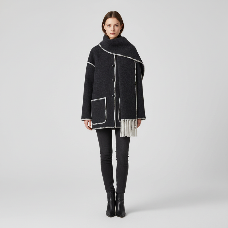 Langer Wollmantel - Marie