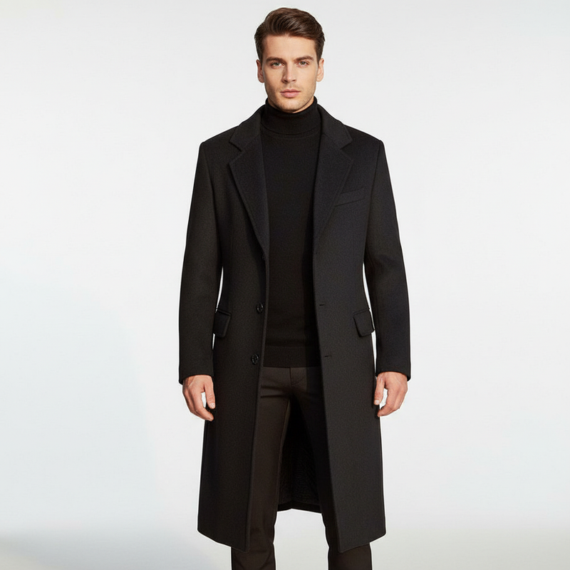 Langer Wollmantel Für Herren -  Daniel