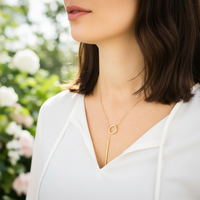 Lariat Halskette - GoldWave