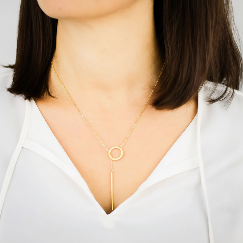 Lariat Halskette - GoldWave