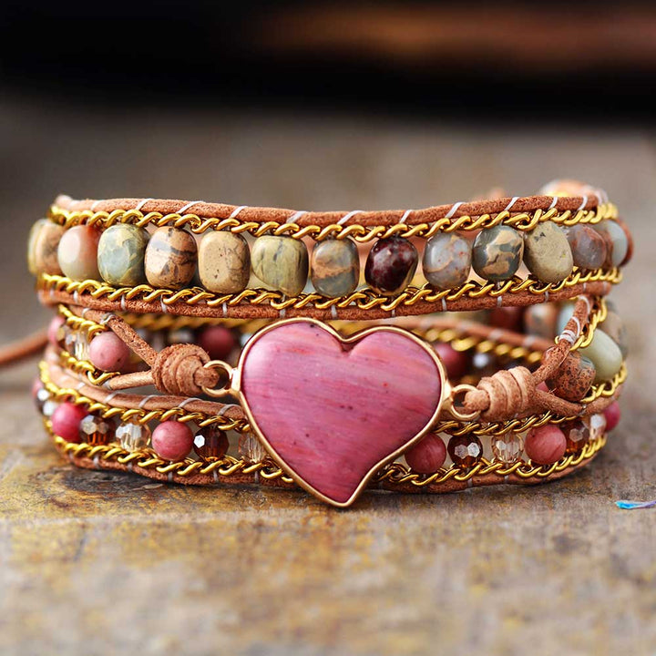 Lederwickelarmband - LoveBand