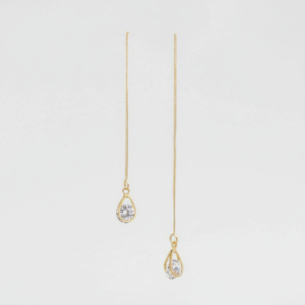 Leichte Silberohrringe - TeardropShine