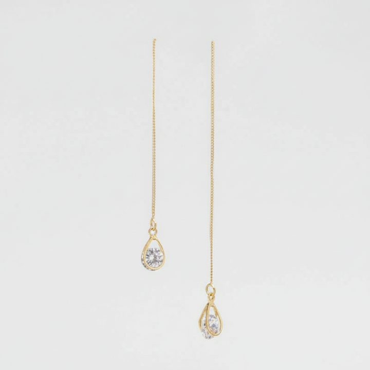 Leichte Silberohrringe - TeardropShine