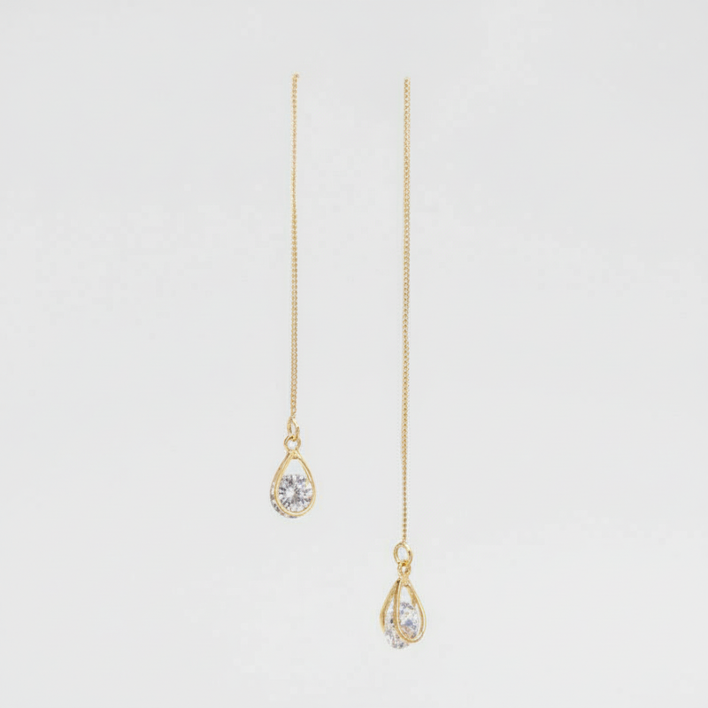 Leichte Silberohrringe - TeardropShine