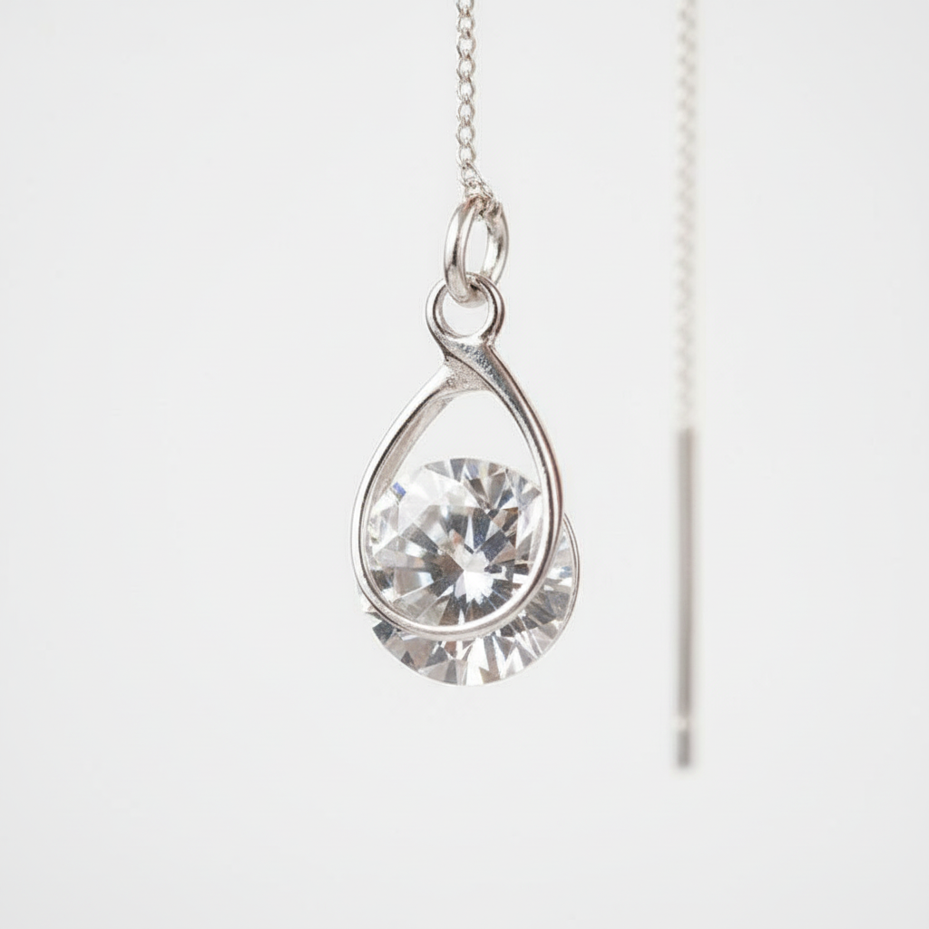 Leichte Silberohrringe - TeardropShine