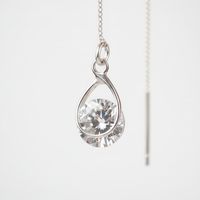 Leichte Silberohrringe - TeardropShine