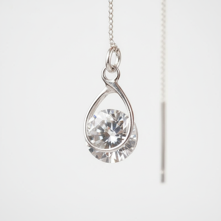 Leichte Silberohrringe - TeardropShine