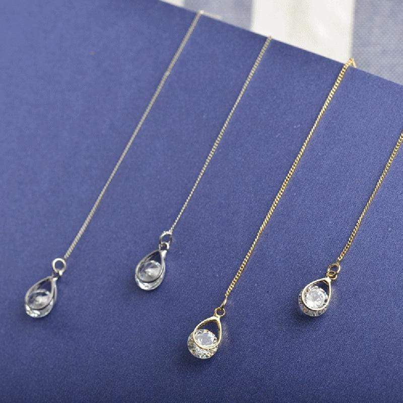 Leichte Silberohrringe - TeardropShine