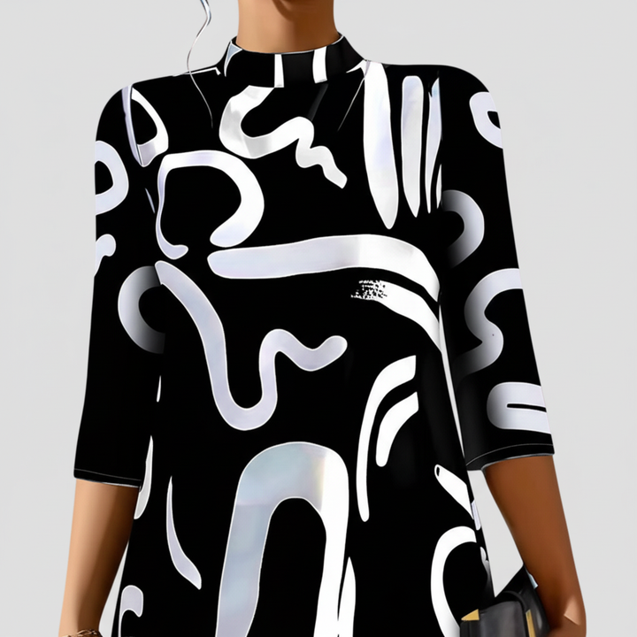 Mini Kleid Mit Langen Ärmeln -  Nina