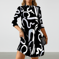 Mini Kleid Mit Langen Ärmeln -  Nina