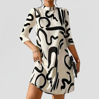 Mini Kleid Mit Langen Ärmeln -  Nina