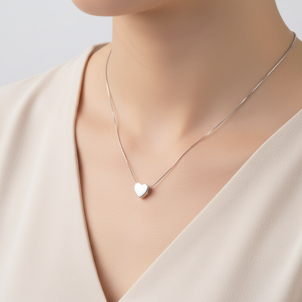 Minimalistische Silberkette - SilverHeart