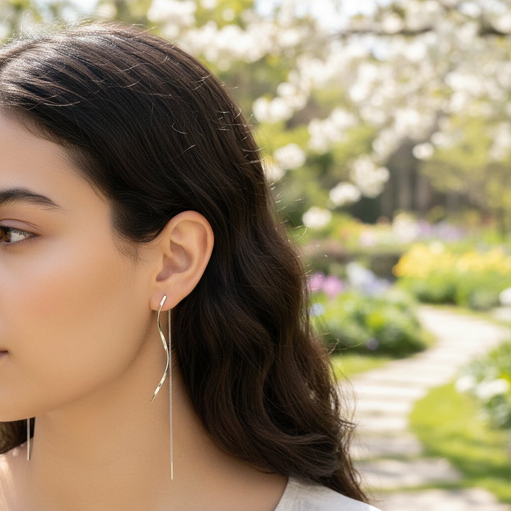 Moderne Ohrstecker - LongWaves