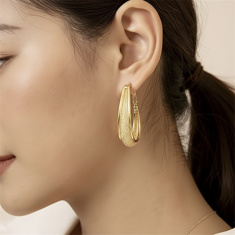 Moderne Ovale Ohrringe - ModernHoops