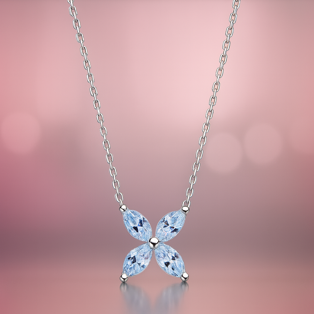 Moissanit Eye-Cut Halskette – Eleganz in Vollendung