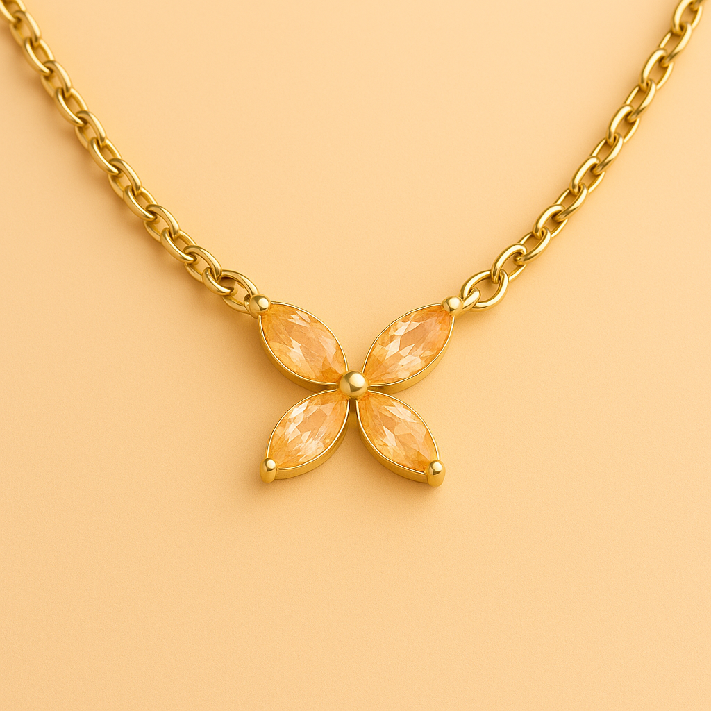 Moissanit Eye-Cut Halskette – Eleganz in Vollendung