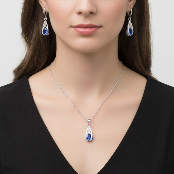 Ohrringe Und Halskette - SparkleJewelry